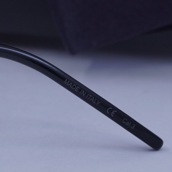 Saint Laurent SL410 WIRE 002 Square Sunglasses - Black - Picture 9 of 9